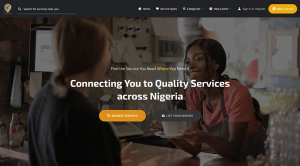 Lystingz, Service directory site for Nigerians